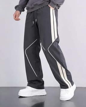 neonomad Men Striped Mid-Rise Straight Track Pants-picture-39