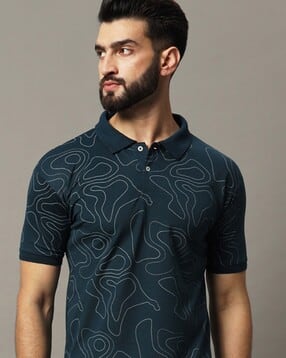 neonomad Men Printed Regular Fit Polo T-Shirt-picture-29