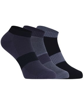 Men Pack of 3 Striped Ankle-Length Socks-image-33