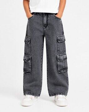 chilins Boys Mid-Rise Relaxed Cargo Jeans-picture-36