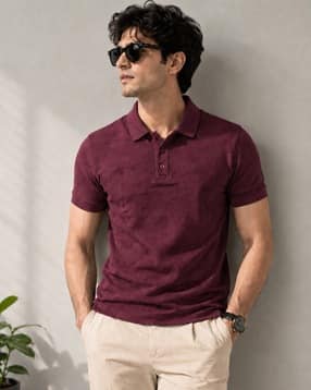 fabflee x ag Men Patterned Regular Fit Polo T-Shirt -picture-0