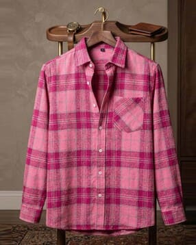 alpha tribe Men Checked Regular Fit Shirt-picture-35
