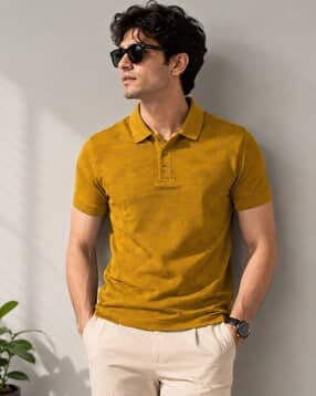 fabflee x ag Men Patterned Regular Fit Polo T-Shirt -picture-24