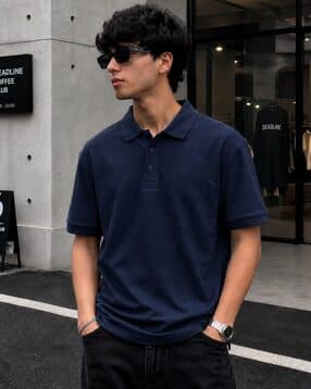 fabflee x ag Men Patterned Regular Fit Polo T-Shirt -picture-29