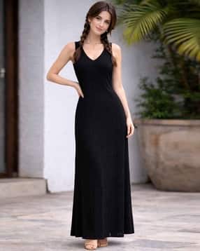 leia Women V-Neck Bodycon Maxi Dress -picture-20
