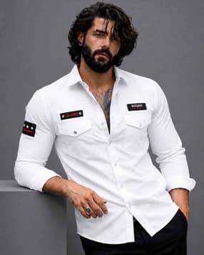 neonomad Men Regular Fit Shirt with Flap Pockets-picture-29