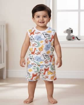 v-mart Cotton Printed Shorts Set-picture-14