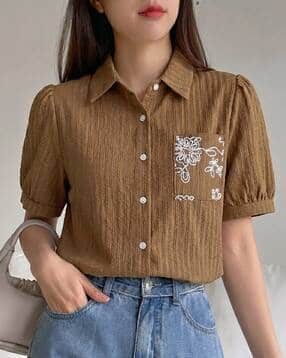 fyre rose Women Embroidered Relaxed Fit Shirt-picture-20