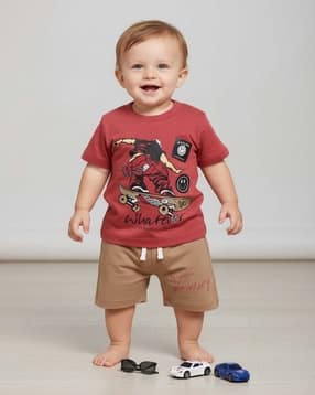 Cotton Printed Shorts Sets-image-12