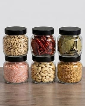 Pack of 6 Round Glass Jar with Cap-image-25