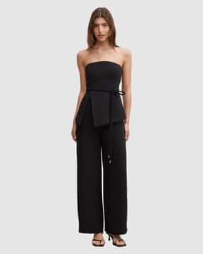 forever new Women Off-Shoulder Jumpsuit with Tie-Up-picture-25