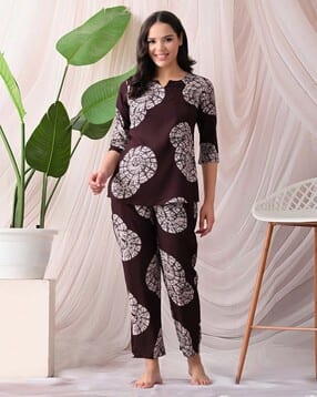 ichaa Women Printed Top & Pyjamas Set-picture-50