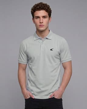 Men Regular Fit Polo T-Shirt with Short Sleeves-image-30
