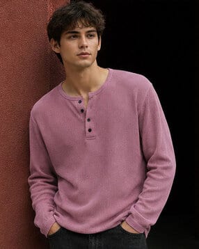 hoodler Men Regular Fit Henley-Neck T-Shirt-picture-36