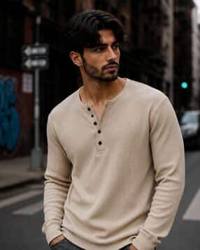 hoodler Men Regular Fit Henley-Neck T-Shirt-picture-48