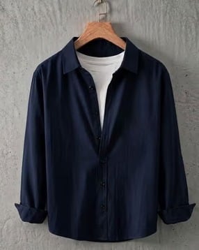 elixoria Men Regular Fit Shirt with Spread Collar-picture-32