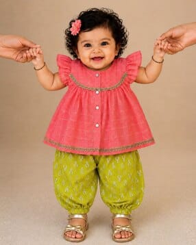 pspeaches Checked 2-Piece Kurta Set-picture-38