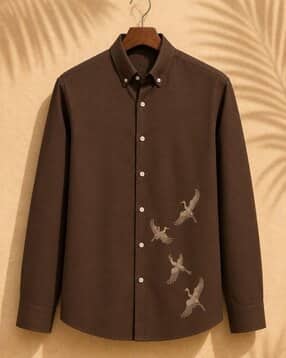 neonomad Men Embroidered Regular Fit Shirt-picture-12