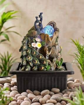 home centre Corsica Alpine Polyresin Mini Peacock Water Fountain-picture-37