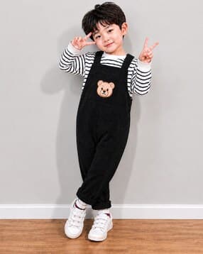 ramiaaz Boys Embroidered Dungaree Set-picture-51