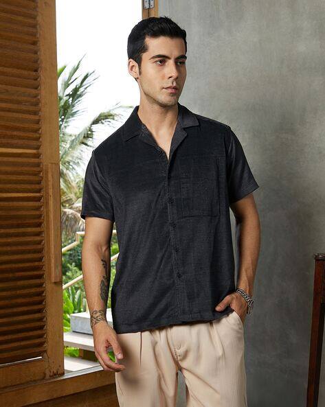 CAHOOT Men Regular Fit Shirt with Short Sleeves