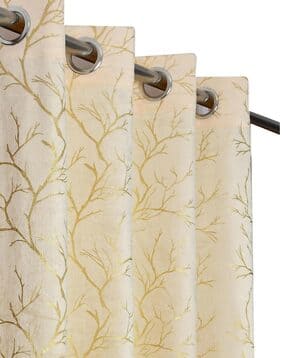 yukany Leaf Print Window Curtains with Eyelets Header-picture-10