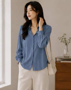leia Women Self-Design Shirt-picture-29