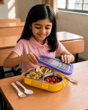 little surprise box Colourblock Triangle Happy Bites Lunch Box-picture-28