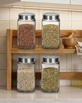 Transparent Glass Jar with Cap-image-27