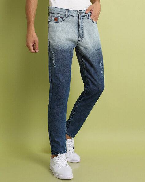 CAHOOT Men Heavily Washed Straight Fit Jeans