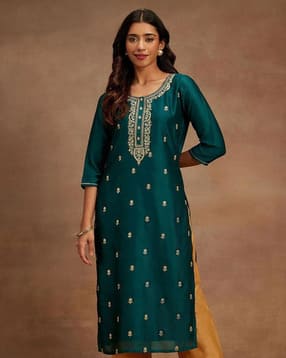 nyrika Women Embroidered Straight Kurta -picture-27