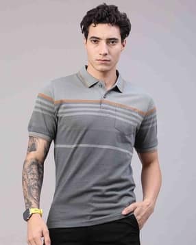 limeroad Men Striped Regular Fit T-Shirt-picture-17