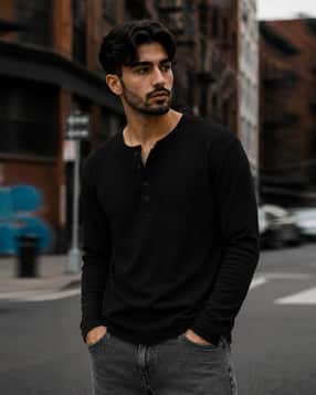 hoodler Men Regular Fit Henley-Neck T-Shirt-picture-51