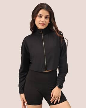 blissclub Women Regular Fit High-Neck Track Jackets-picture-10