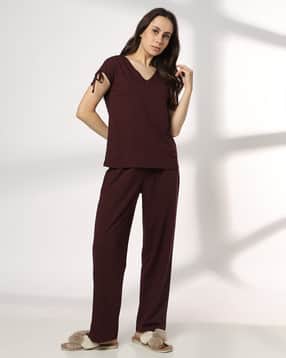 rio Women V-Neck Top & Pyjamas Set-picture-51