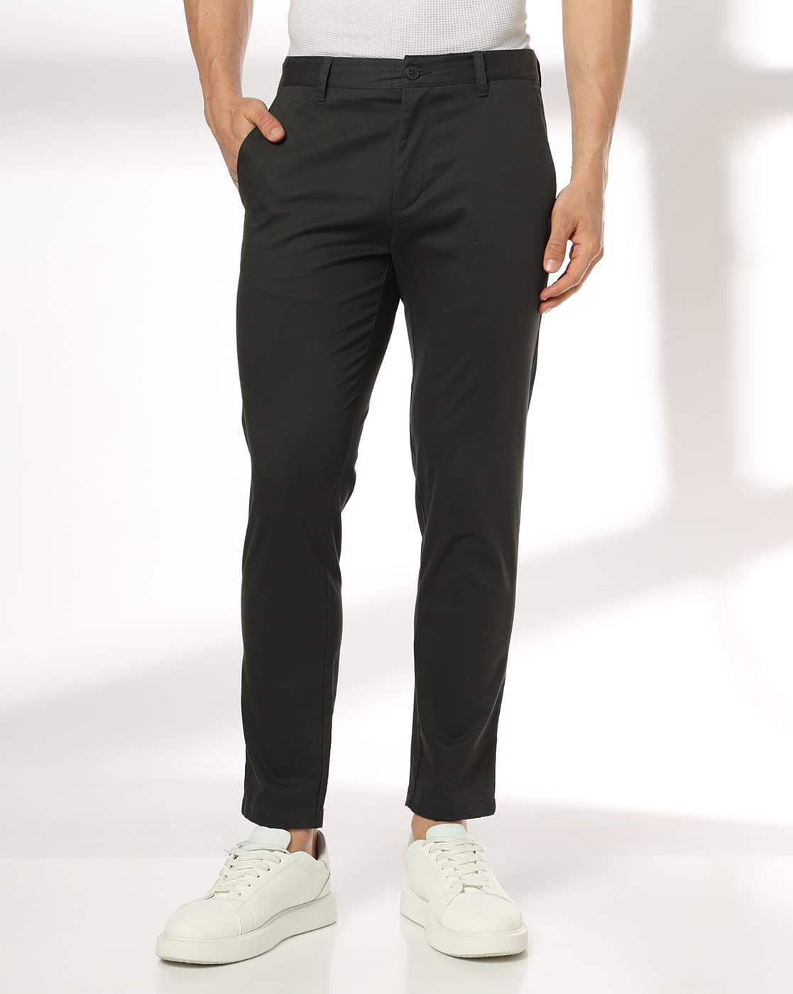 NEW HI STRETCH DOBBY, OLIVE, 38