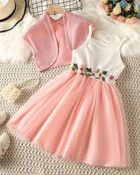 styleconnect Girls Ribbed Fit & Flare Dress-picture-50