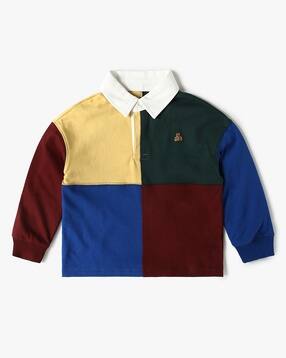 gap kids Boys Colourblock Relaxed Fit Polo T-Shirt-picture-43
