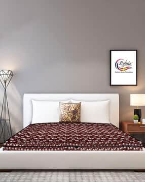 stylista Floral Print Hypoallergenic King Size Mattress Protector-picture-31