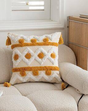 bungalow & beyond Cotton Square Pillow Cover 18" x 18"-picture-18