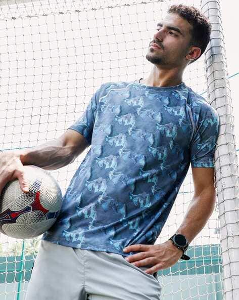 CAHOOT Men Printed Regular Fit Crew-Neck T-Shirt