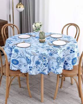 stylista Floral Print Waterproof Round Center Table Cover-picture-32
