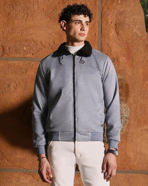 CAHOOT Men Bomber Regular Fit Jacket