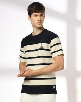 dnmx Men Striped Relaxed Fit T-Shirt-picture-28