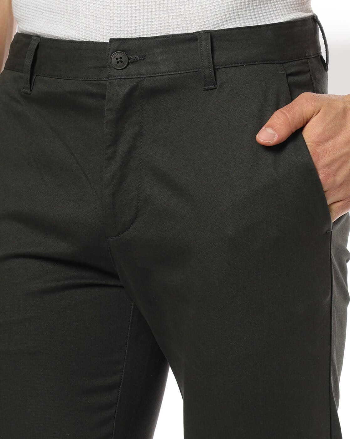 NEW HI STRETCH DOBBY, OLIVE, 38