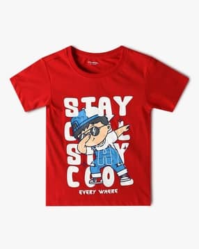 yousta Boys Graphic Print Crew-Neck T-Shirt-picture-21