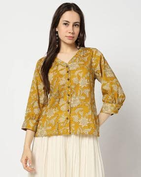 yousta Women Floral Print Regular Fit Top-picture-19
