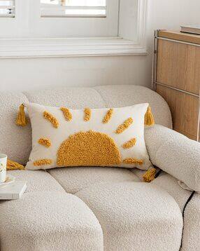 bungalow & beyond Cotton Rectangle Pillow Cover 19" x 12"-picture-16
