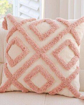 bungalow & beyond Cotton Square Pillow Cover 18" x 18"-picture-33