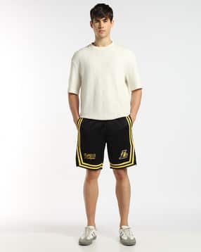 altheory by azorte NBA Lakers Relaxed Fit Basketball Knit Shorts-picture-0